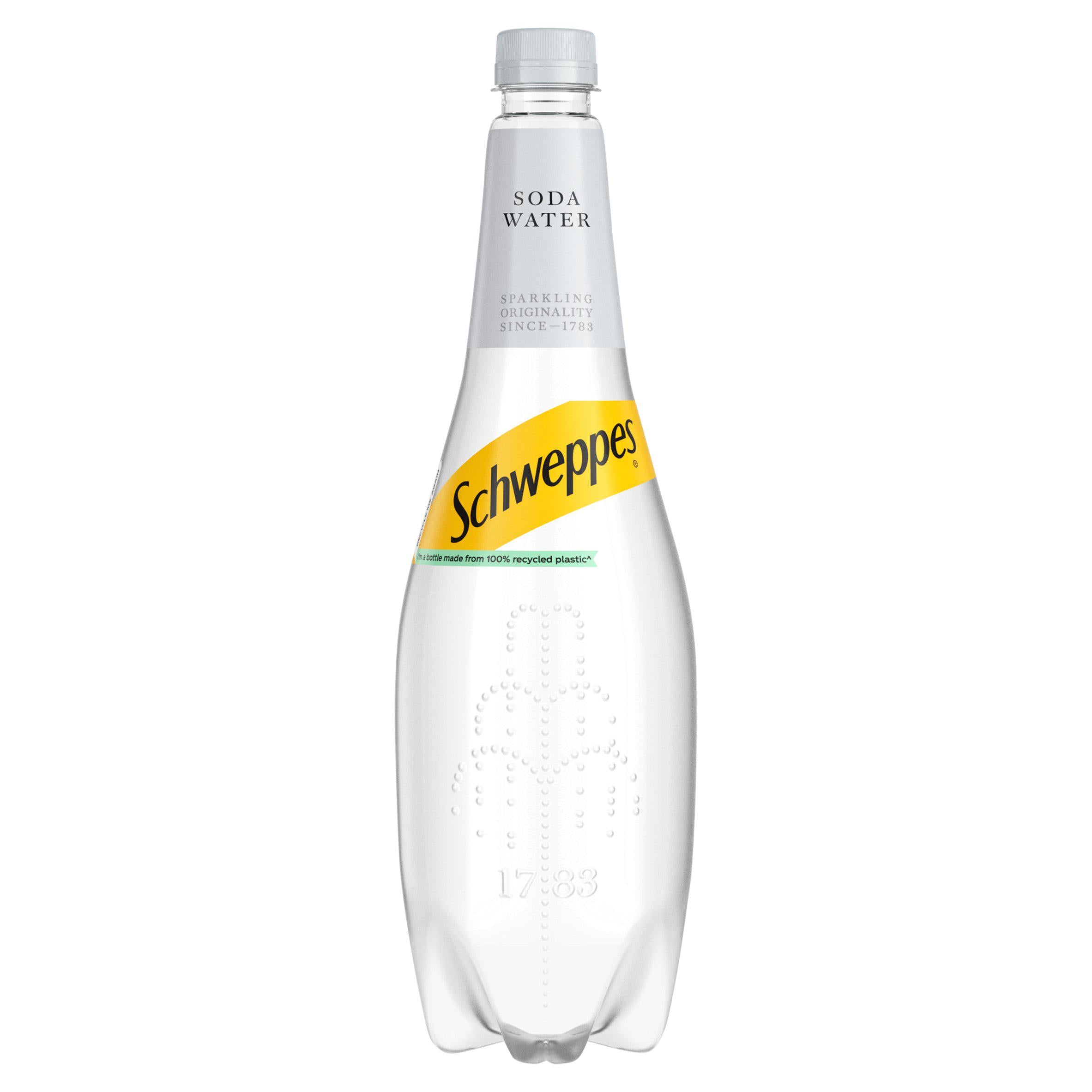 Schweppes Soda Water 1L Mixers Sainsburys   