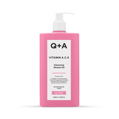 Holland & Barrett Q+A Vitamin A.C.E Cleansing Shower Oil 250ml- Buy online at McGrocer