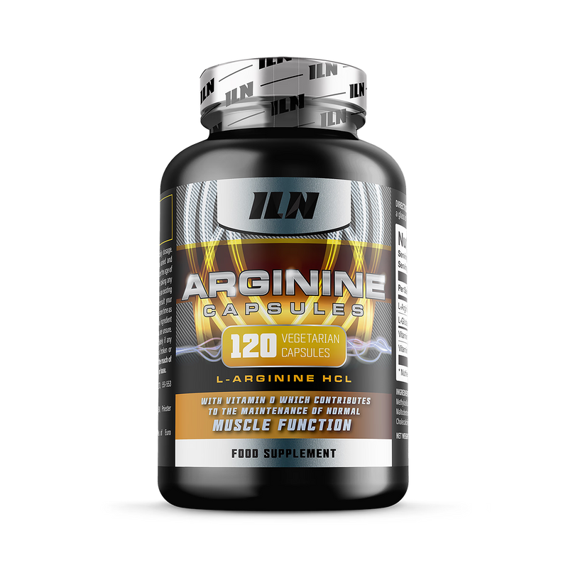 L Arginine capsules 2600mg with glutamine 120 capsules - British product