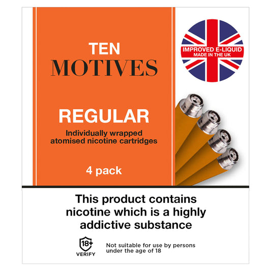 Ten Motives Regular Refills Pack x4 16mg Electronic cigarettes Sainsburys   