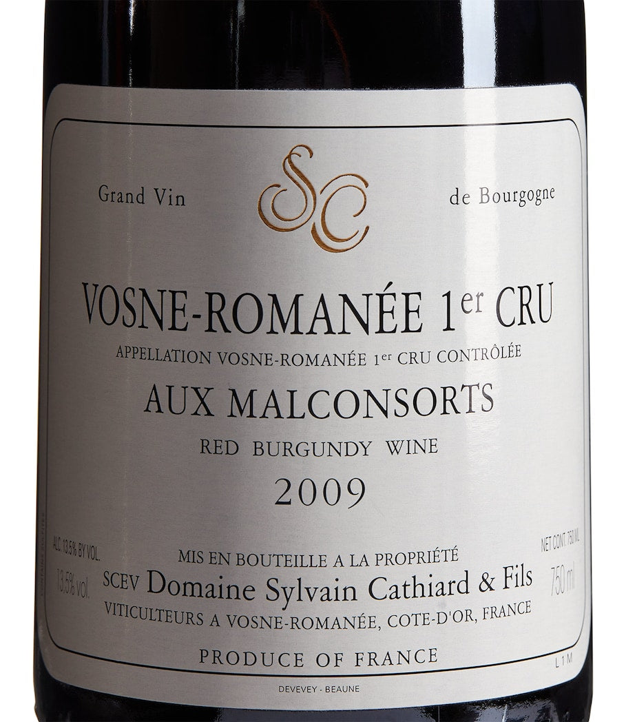 Sylvain Cathiard red wine Vosne-Romanée 1er Cru Pinot Noir 2009 75cl (British brand)