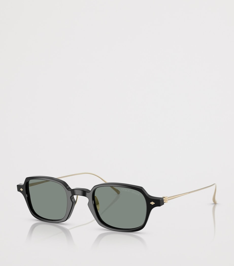 Giorgio Armani rectangle sunglasses dark acetate (British brand)