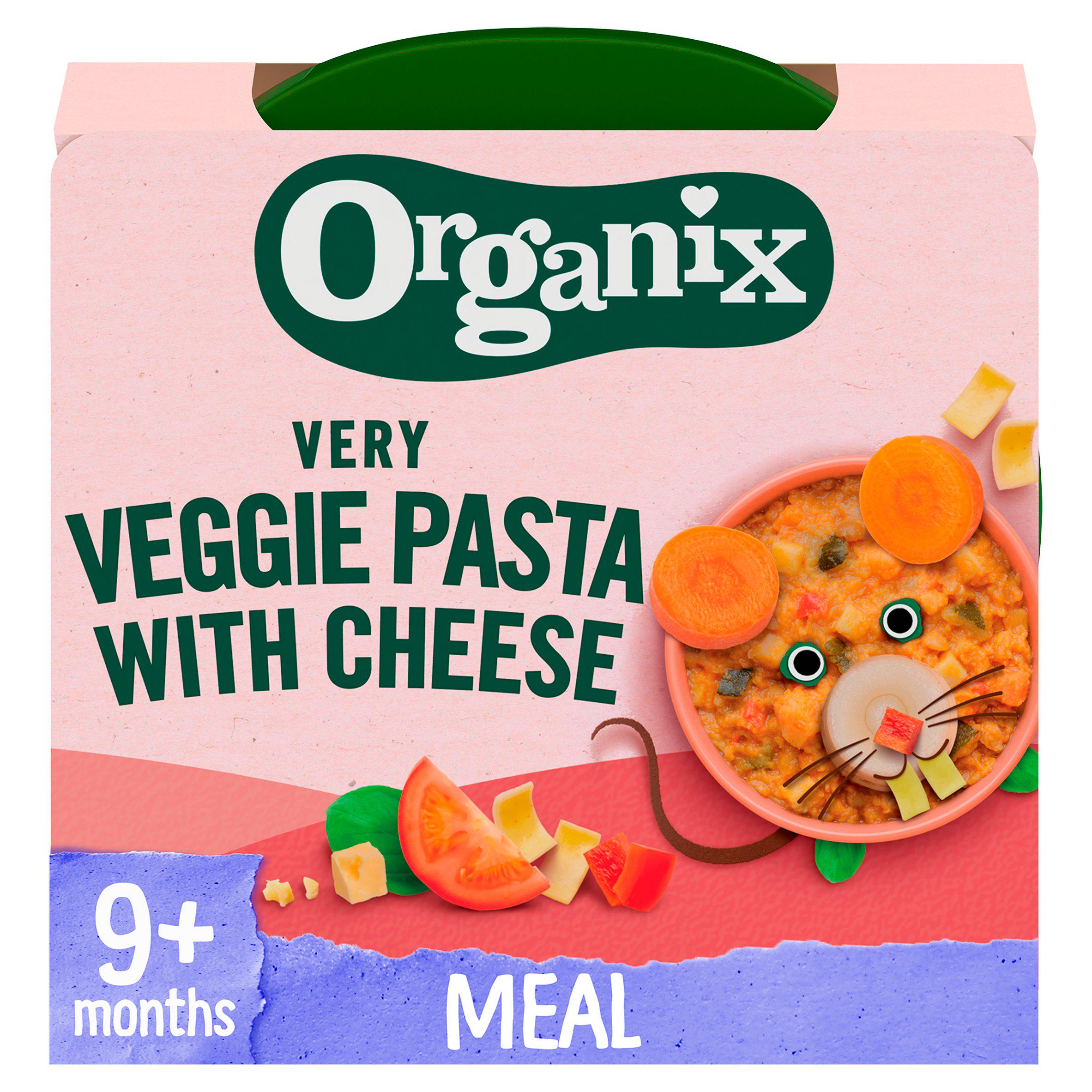 Organix Veggie Pasta with Cheese 9+ Months 190g GOODS Sainsburys   