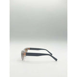 SVNX retro oval sunglasses light grey, imported from the UK