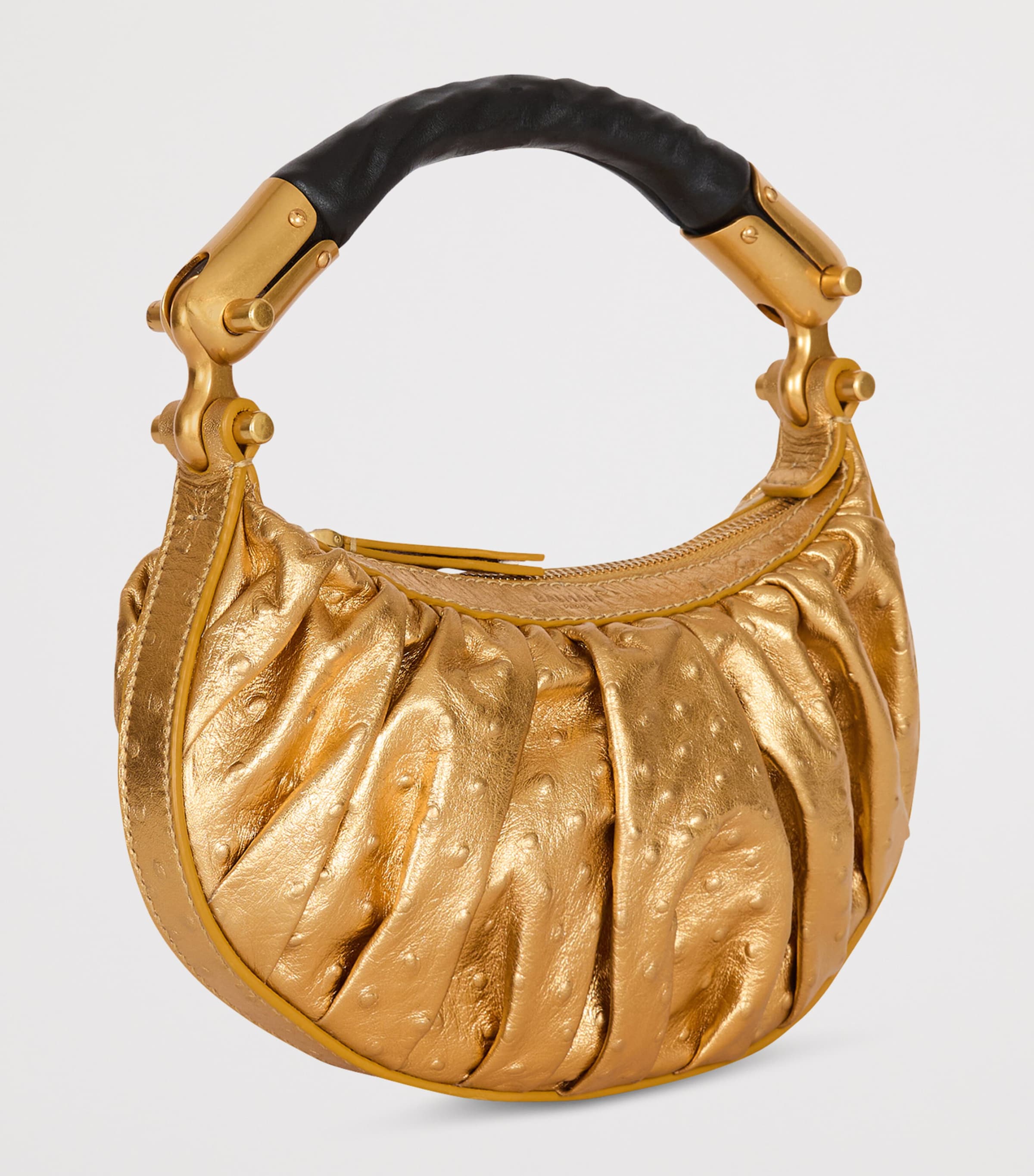 Balmain Mini Leather Ebene handbag, UK version