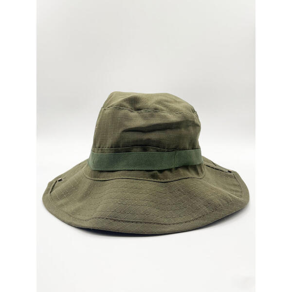 SVNX khaki safari hat with drawstring, imported from the UK