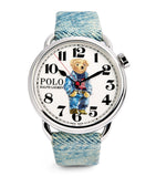 Polo Ralph Lauren denim Polo Bear watch 42mm, imported from the UK