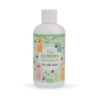 Holland & Barrett The Critters Naturally Repelling Towel Off Pet Shampoo 240ml- Buy online at McGrocer