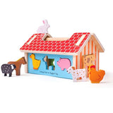 Bigjigs Toys Wooden Farmhouse Shape Sorter Toy GOODS Superdrug   