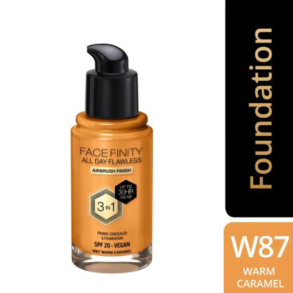 Max Factor Facefinity Flawless Foundation Warm Caramel, imported from the UK