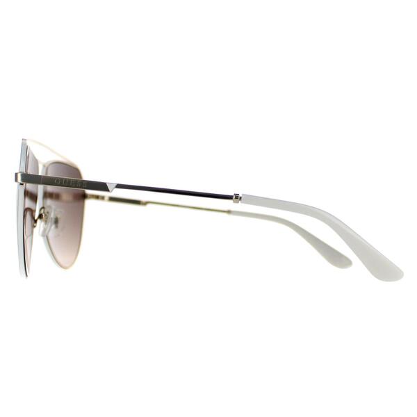 Guess Piloten-Sonnenbrille mit silbernem Farbverlauf, importiert aus dem Vereinigten Königreich