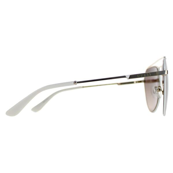 Guess Piloten-Sonnenbrille mit silbernem Farbverlauf, importiert aus dem Vereinigten Königreich