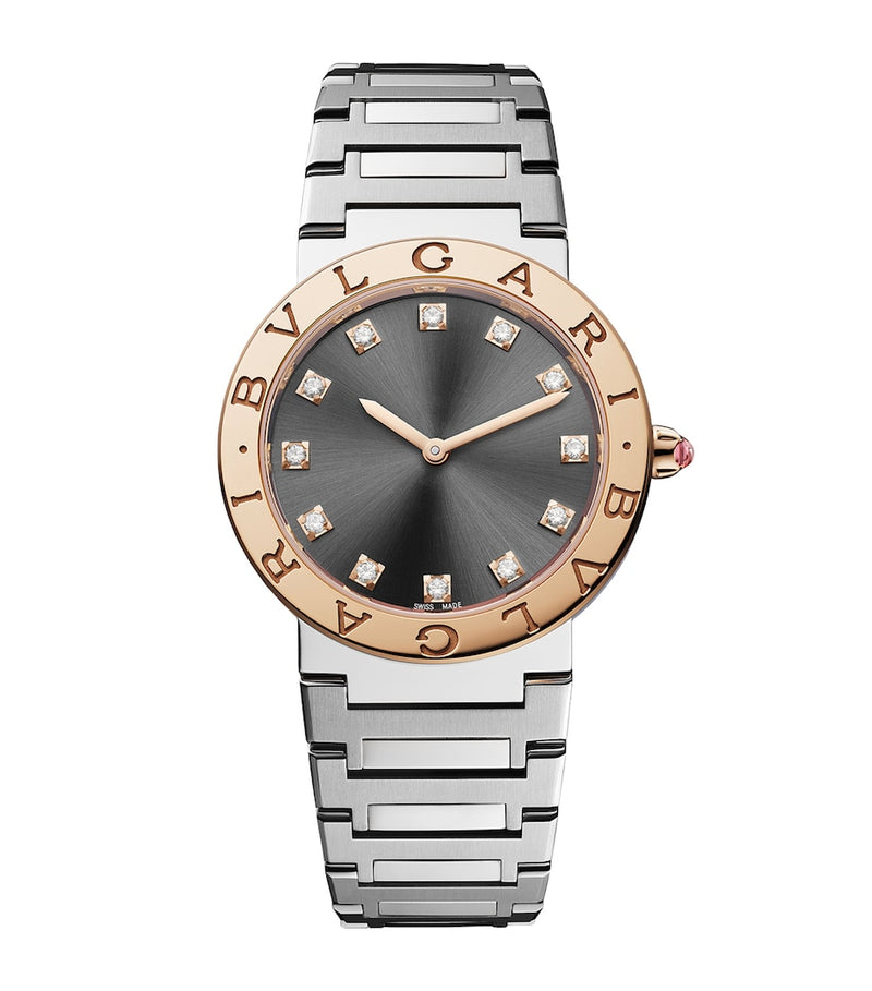 Bvlgari Bvlgari watch stainless steel rose gold diamond 33mm (British brand)
