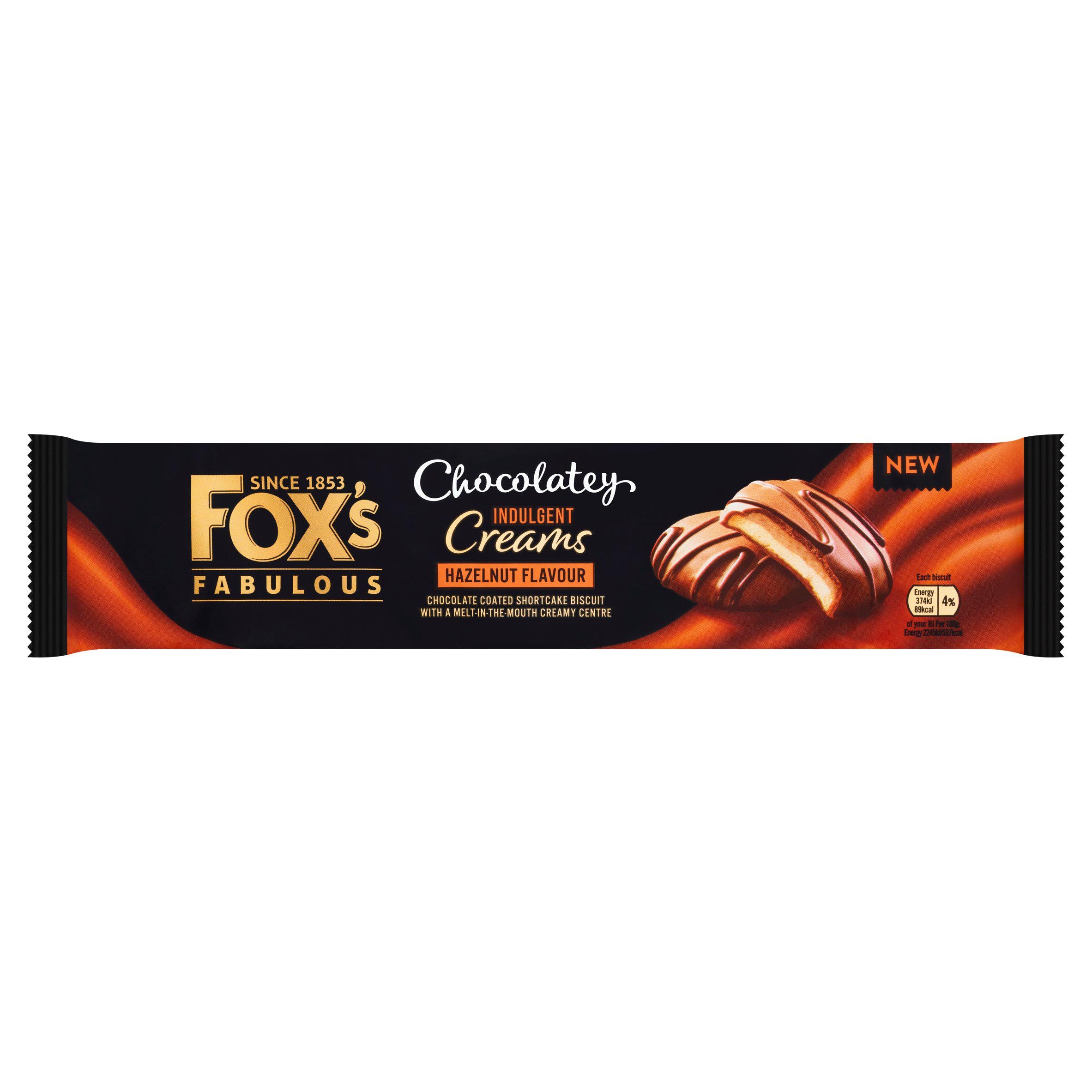 Fox’s Biscuits Chocolatey Indulgent Creams Hazelnut Flavour 130g GOODS Sainsburys   