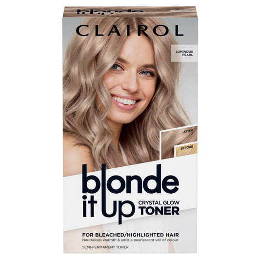 Clairol Blonde It Up Crystal Glow Semi-Permanent Toner Luminous Pearl GOODS Sainsburys   