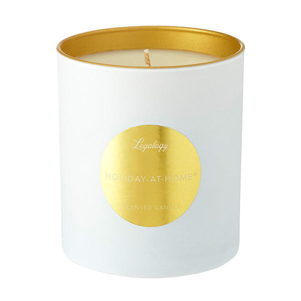 Legology holiday candle with signature scent, British product