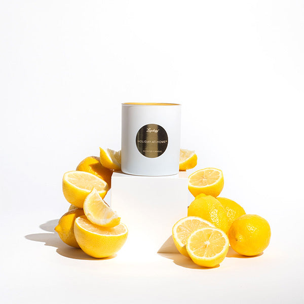 Legology holiday candle with signature scent, British product