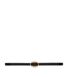 Saint Laurent leather belt polished gold buckle 3cm, UK version