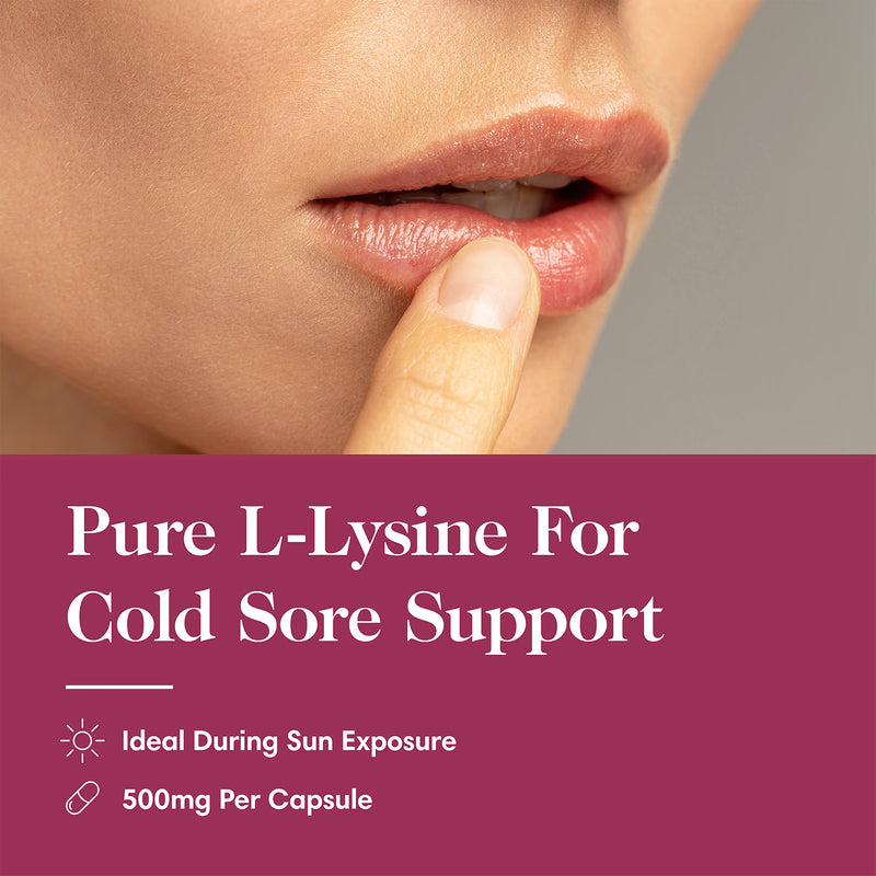 One Nutrition L-Lysine supplement 60 capsules, imported from the UK