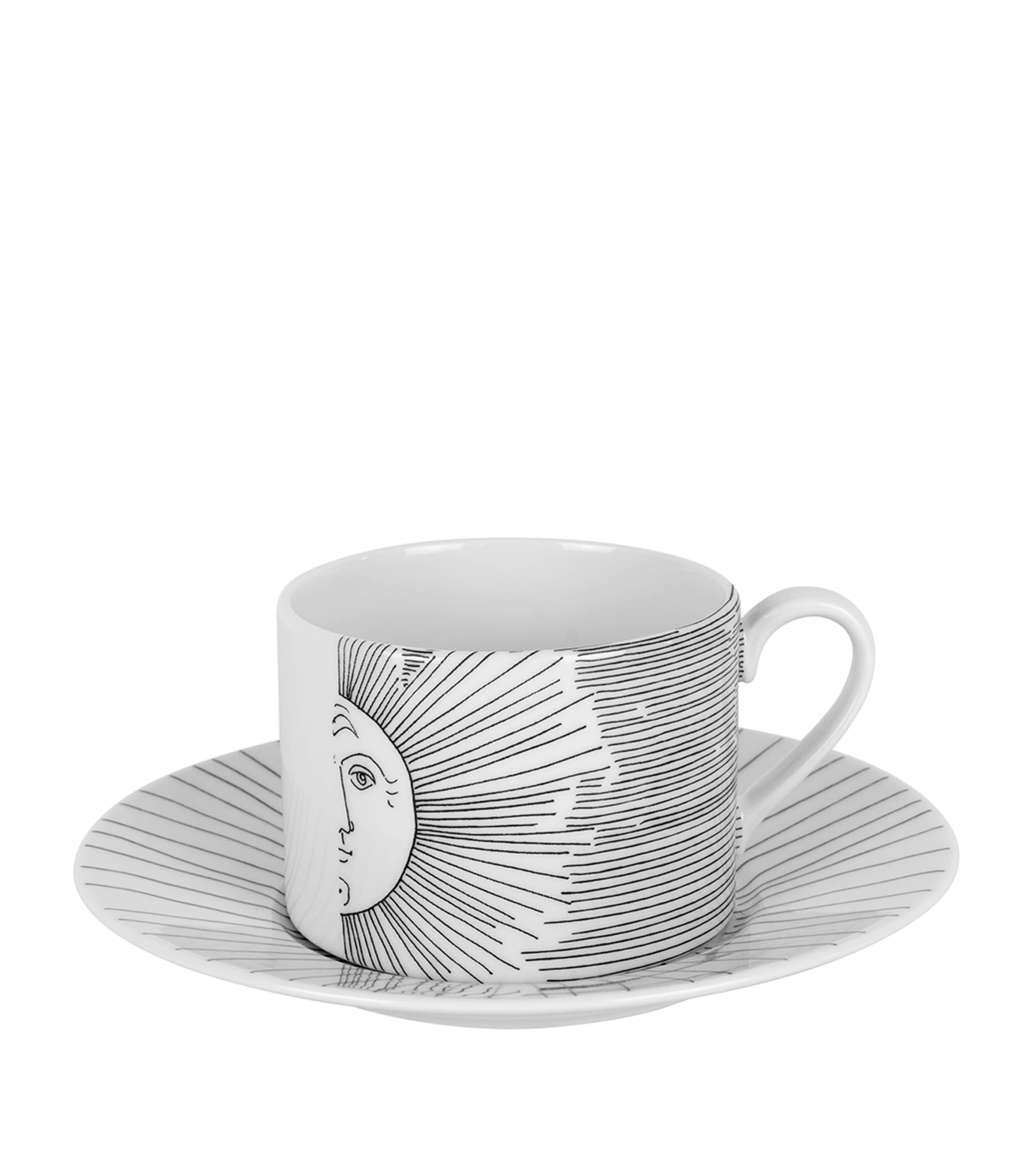 Fornasetti Solitario teacup and saucer set - British product