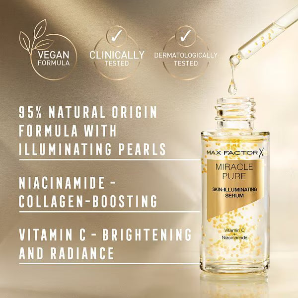 Max Factor Miracle Pure Face Serum 30ml, imported from the UK