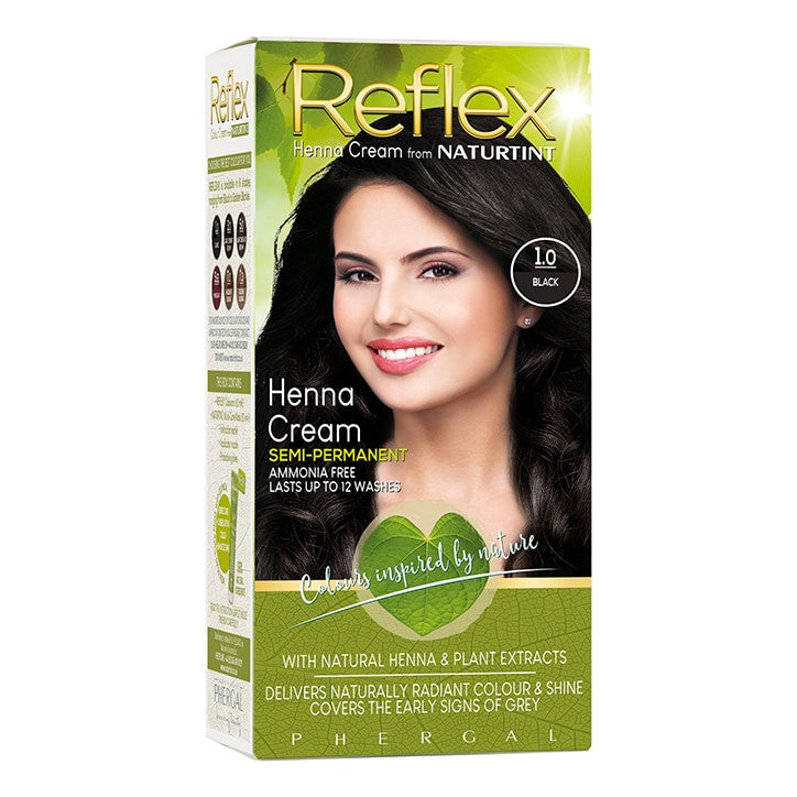 Naturtint Reflex Semi-Permanent Henna Cream Hair Colour 3.0 (Dark Chestnut Brown) Semi-Permanent Hair Colour Holland&Barrett   