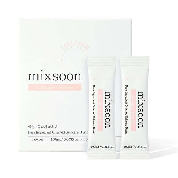 Mixsoon collagen powder 100mg 10 sticks, imported from the UK