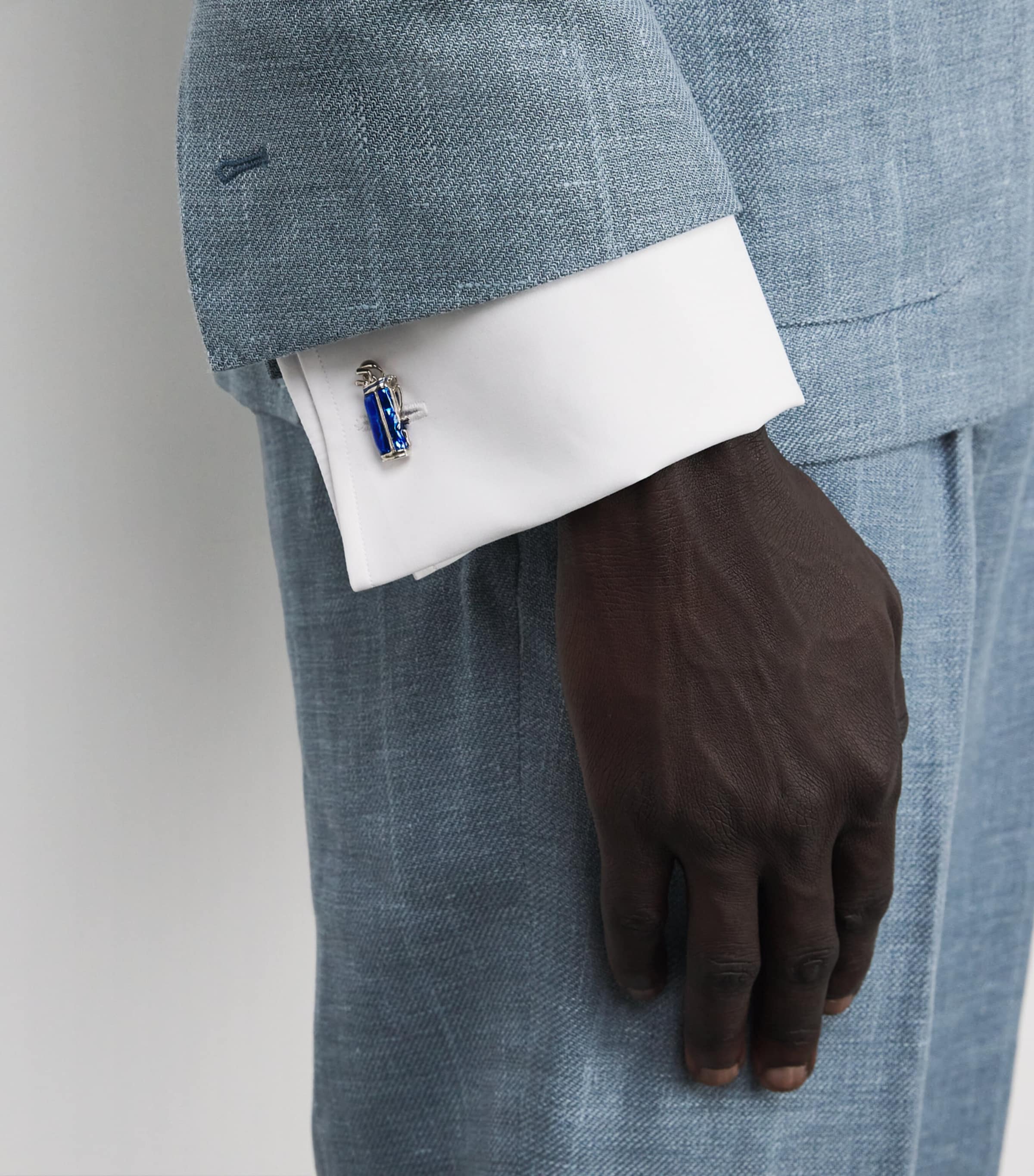 Deakin & Francis sterling silver golf cufflinks, imported from the UK
