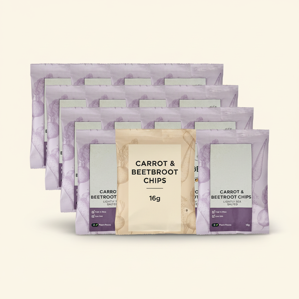 Holland & Barrett Carrot & Beetroot Vegetable Chips 16 Pack, UK version