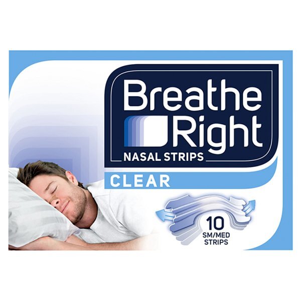 Breathe Right Clear Nasal Strips Small/Medium 10s GOODS Superdrug   