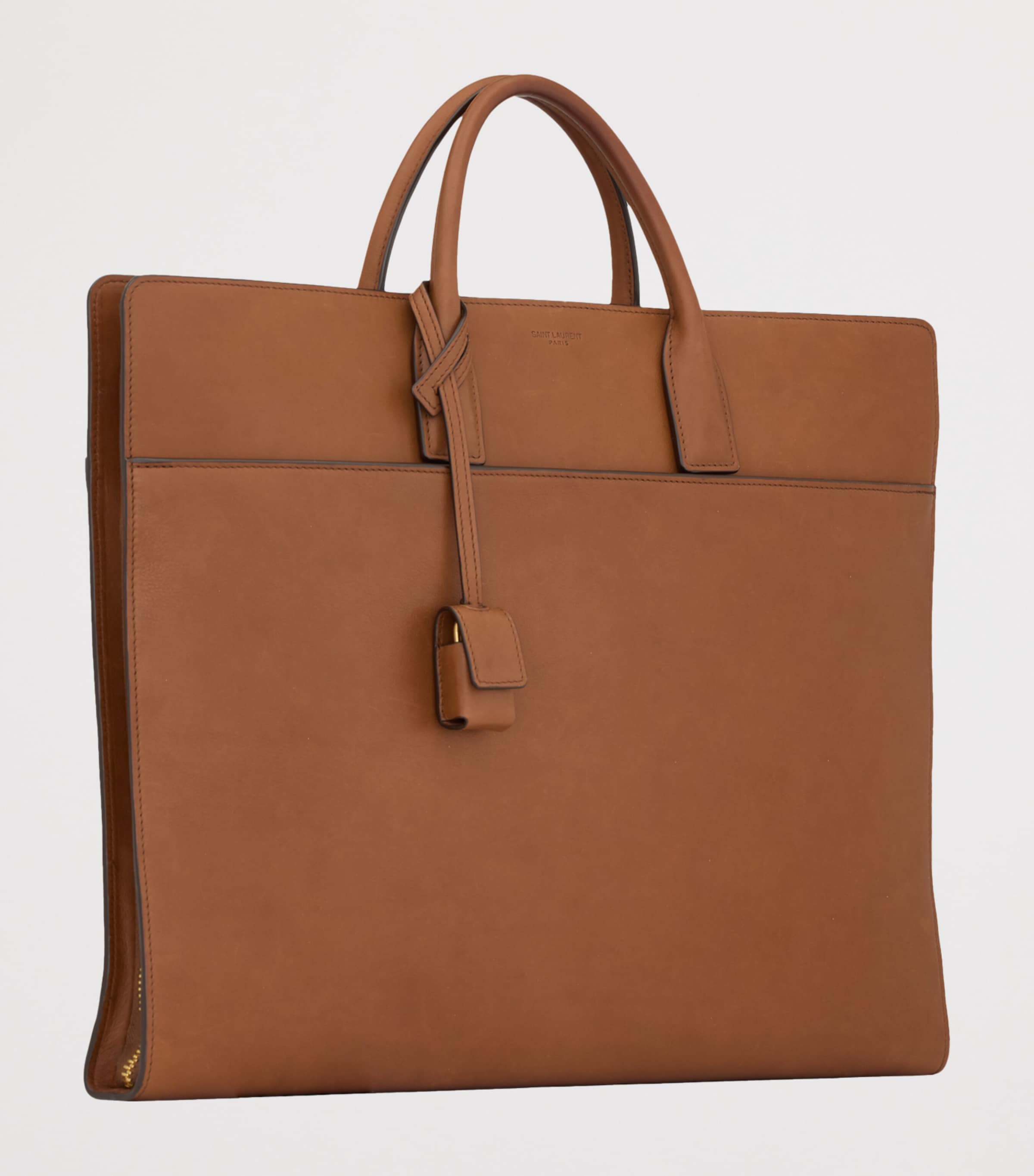 Saint Laurent Sac Du Jour leather briefcase with padlock, imported from the UK