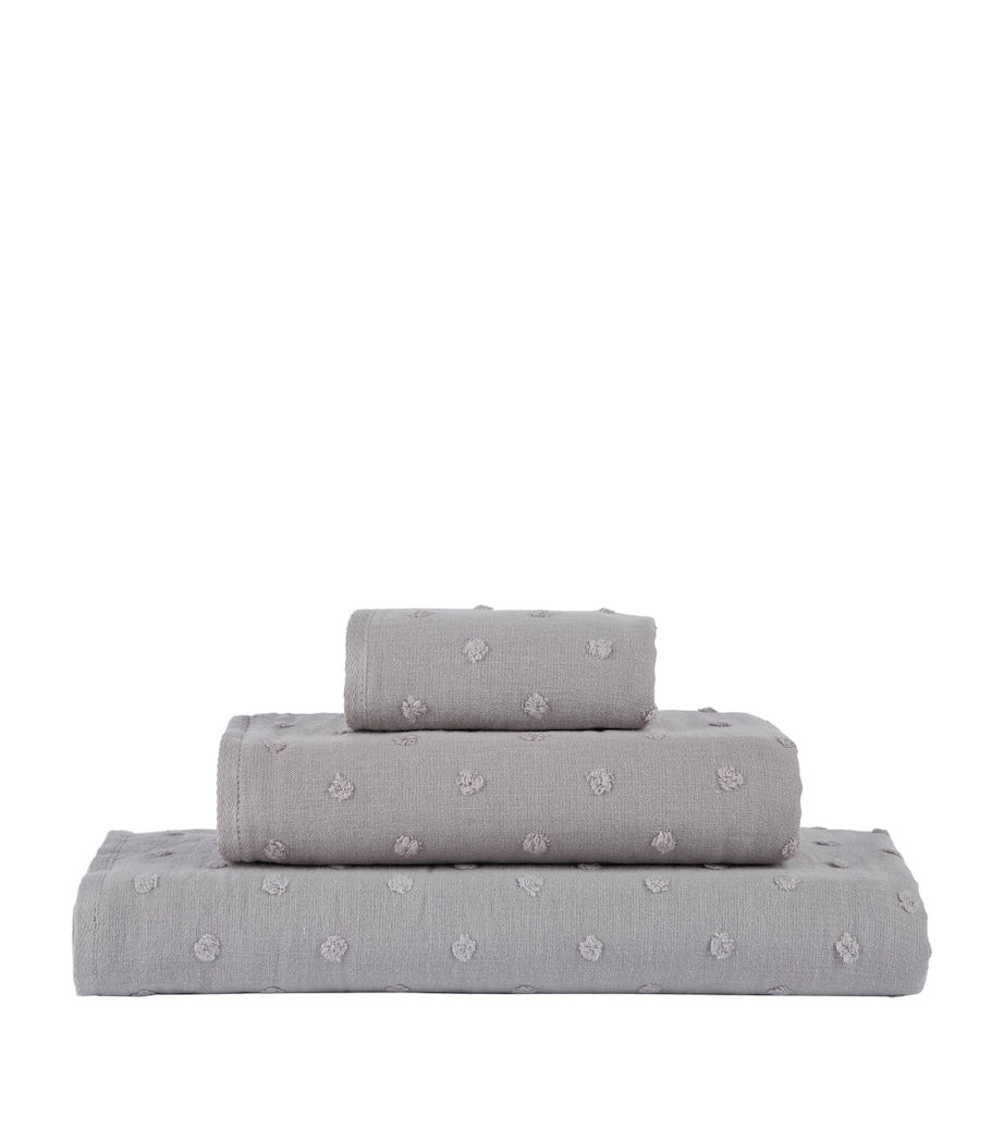 Uchino Zero Twist Gauze Dots Bath Towel 70cm x 140cm (British brand)