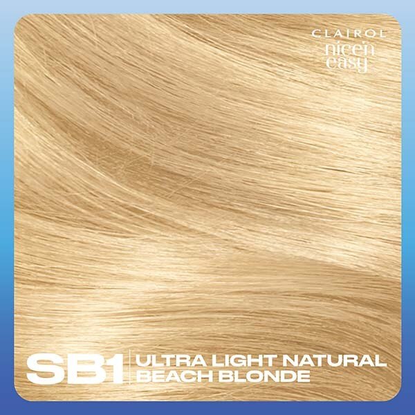 Clairol Nice'n Easy Hair Dye SB1 Ultra Light Beach Blonde GOODS Superdrug   