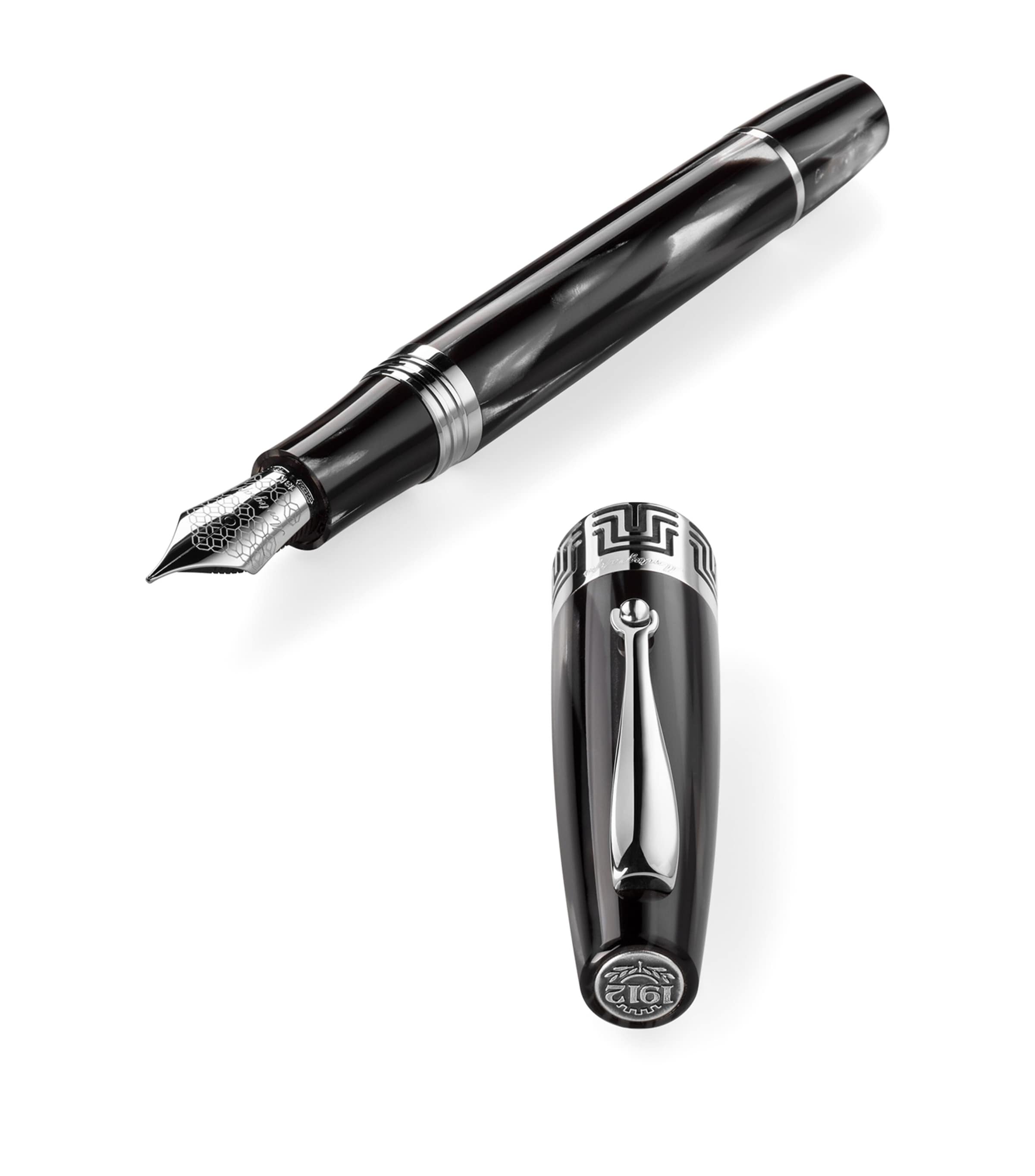 Montegrappa Extra 1930 Sterling Silver-Trim fountain pen, imported from the UK