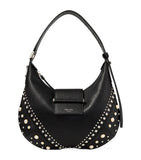 Jimmy Choo Small Bar Studded Leather Shoulder Bag (British brand)