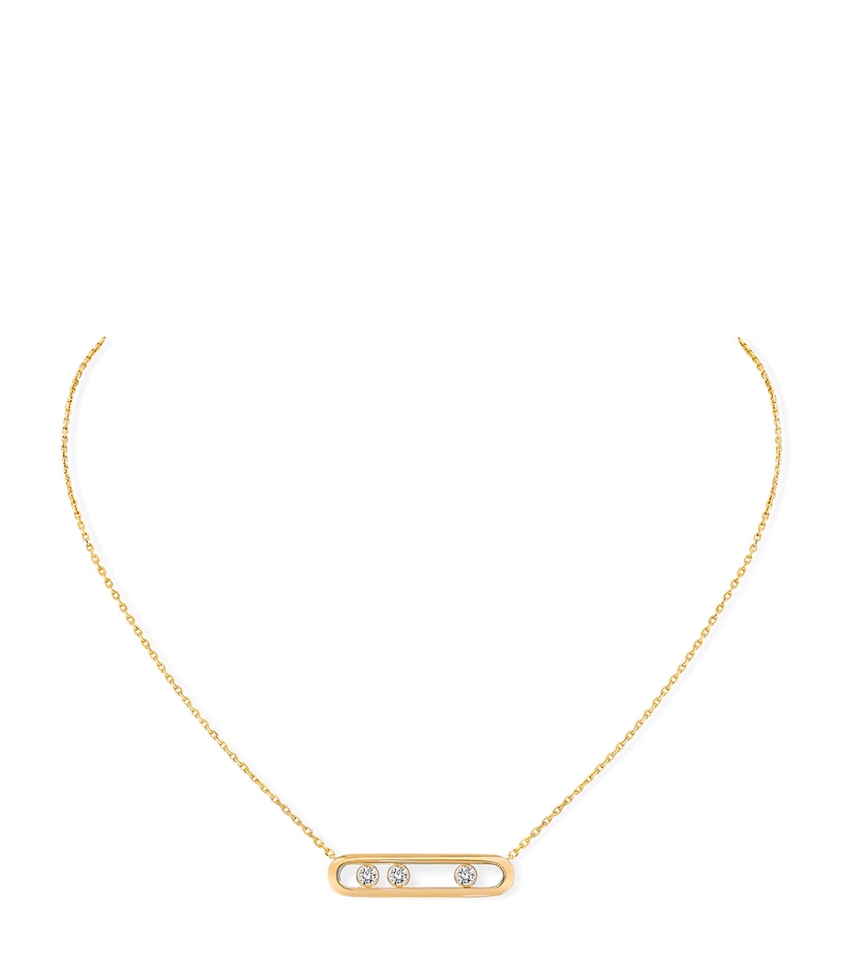 Messika Move Classique yellow gold diamond necklace 0.30ct (British brand)