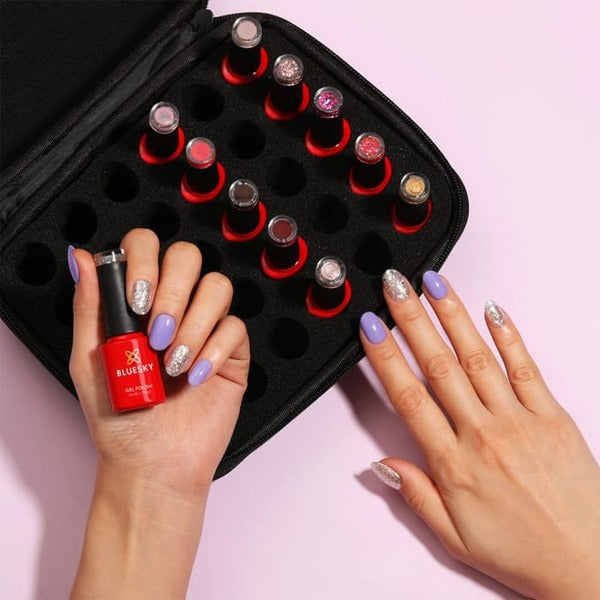 Bluesky Mini Nail Case 30-slot storage organiser, imported from the UK