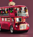 Harrods London bus tree decoration with lights - British product