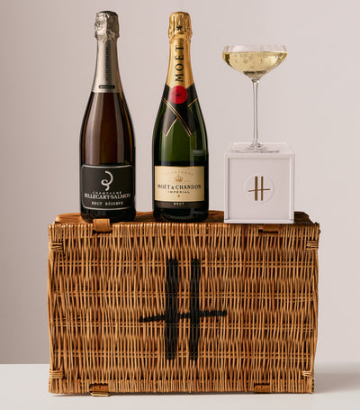 Harrods Harrods Champagne Duo Hamper Champagne Gift Hamper- Buy online at McGrocer