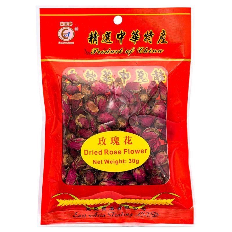 East Asia Brand dried rose buds for tea, UK version