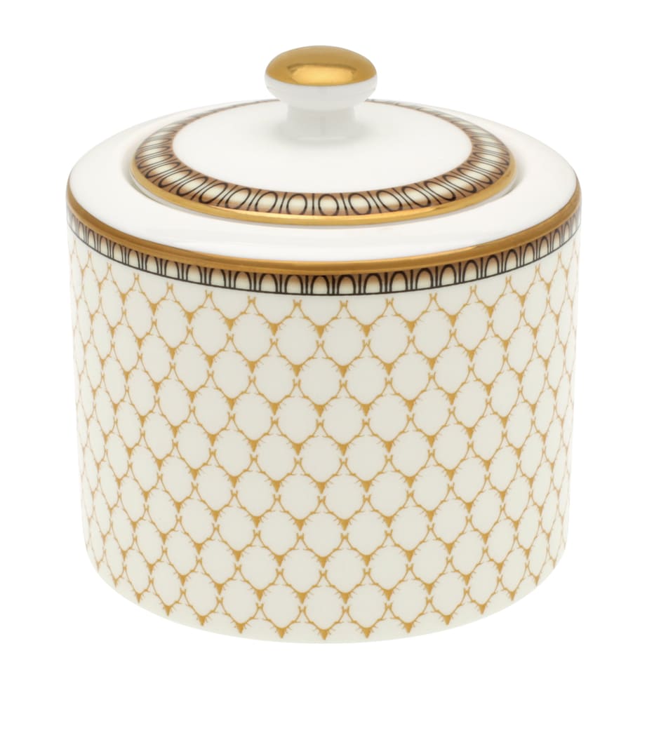Halcyon Days Antler Trellis sugar pot - British product