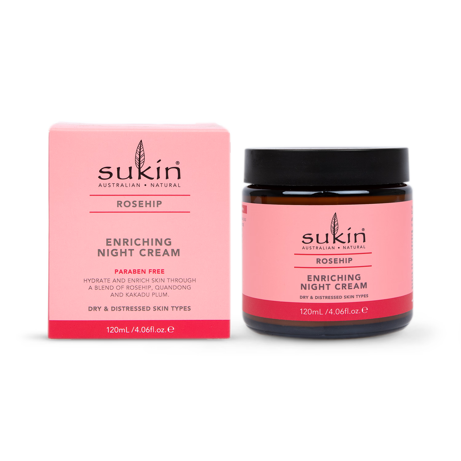 Sukin Rosehip Night Cream 120ml (British brand)