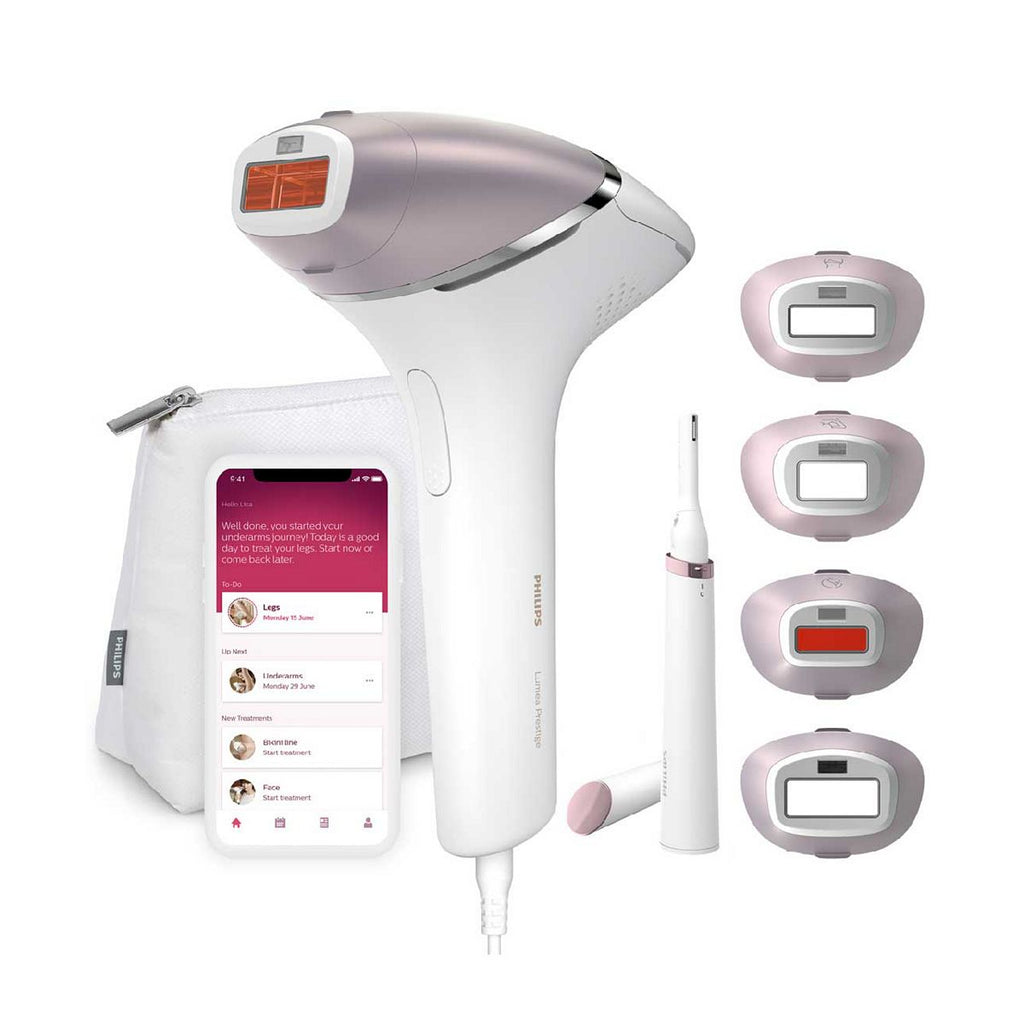 Philips Lumea IPL Hair Removal 8000 Series - Hair Removal Device with SenseIQ Technology, 4 Attachments (BRI949/00)