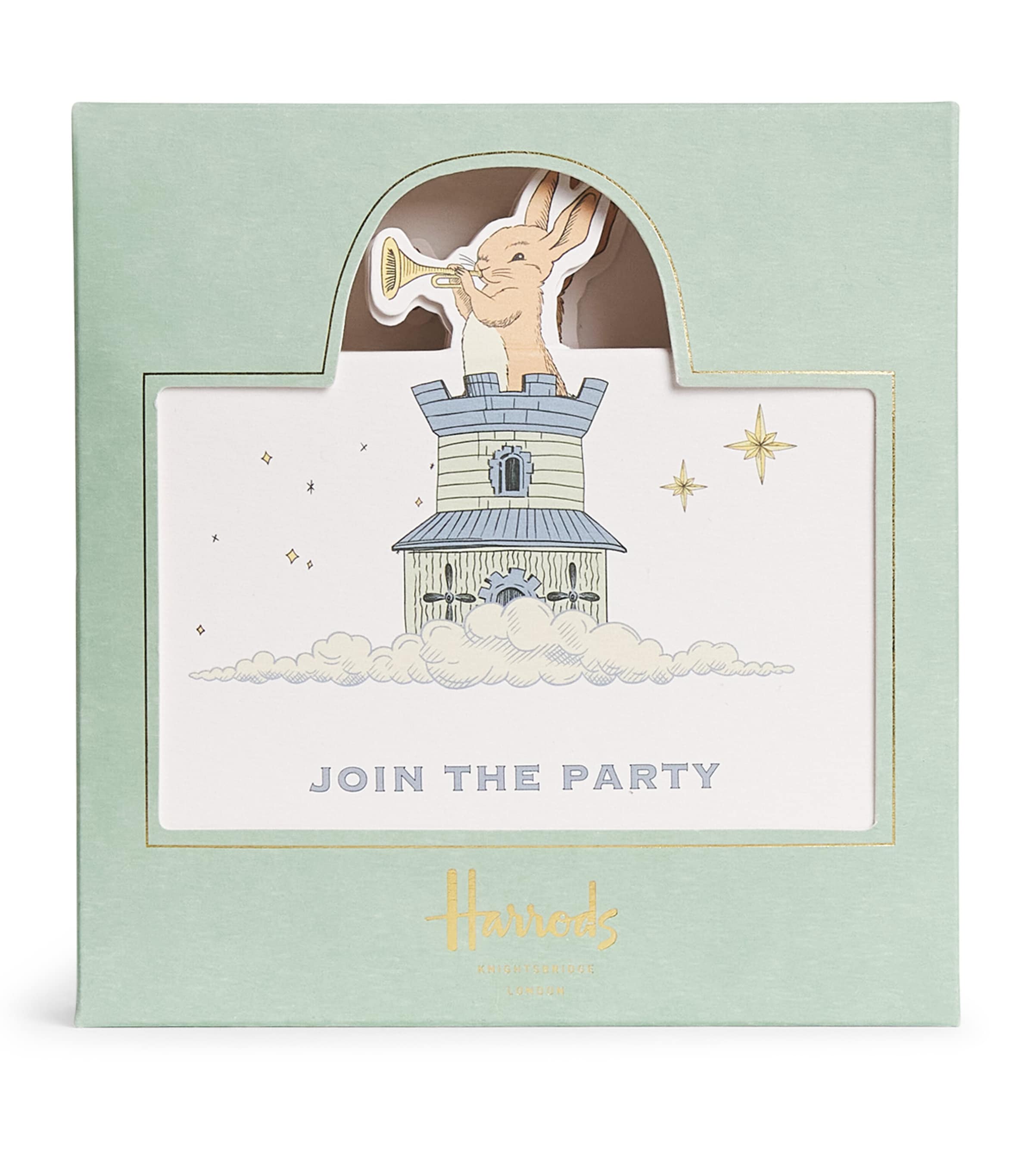 Harrods Bunny Party Invitations Pack of 8, UK version