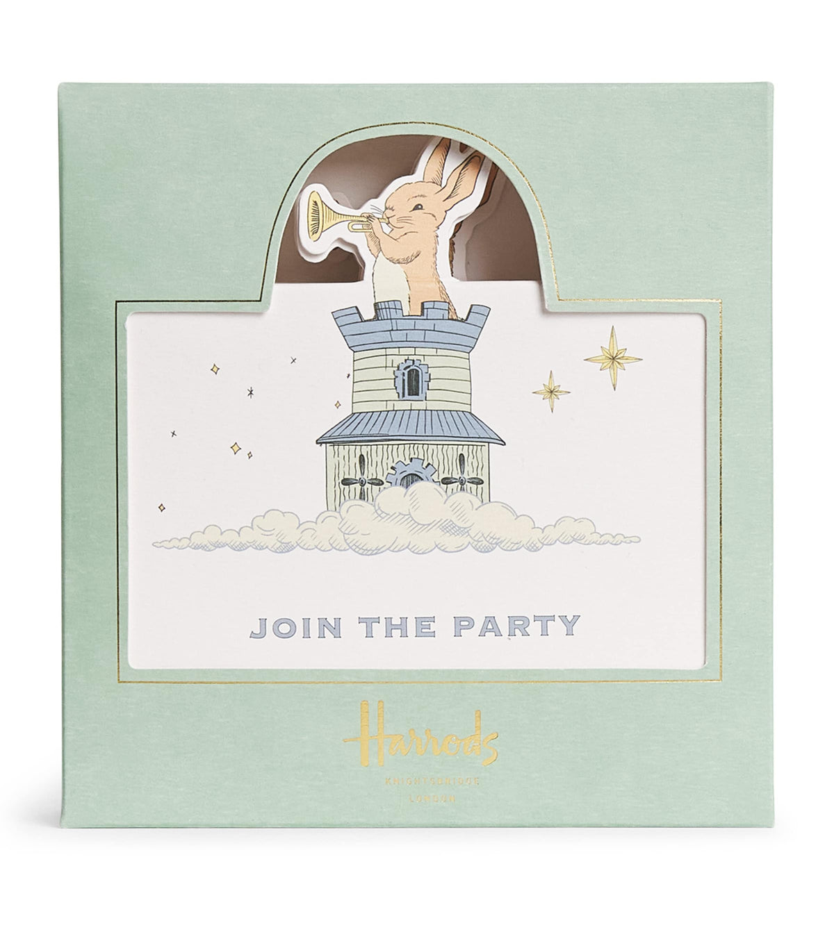 Harrods Bunny Party Invitations Pack of 8, UK version
