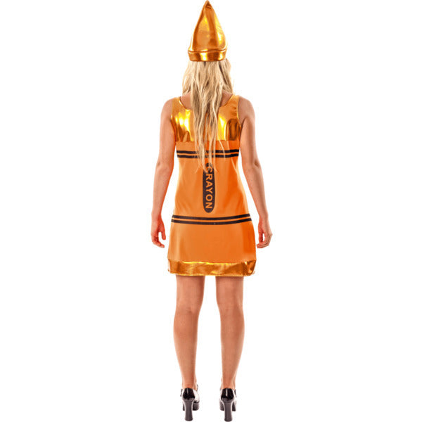 Orion Costumes Womens Orange Crayon Fancy Dress X-Large