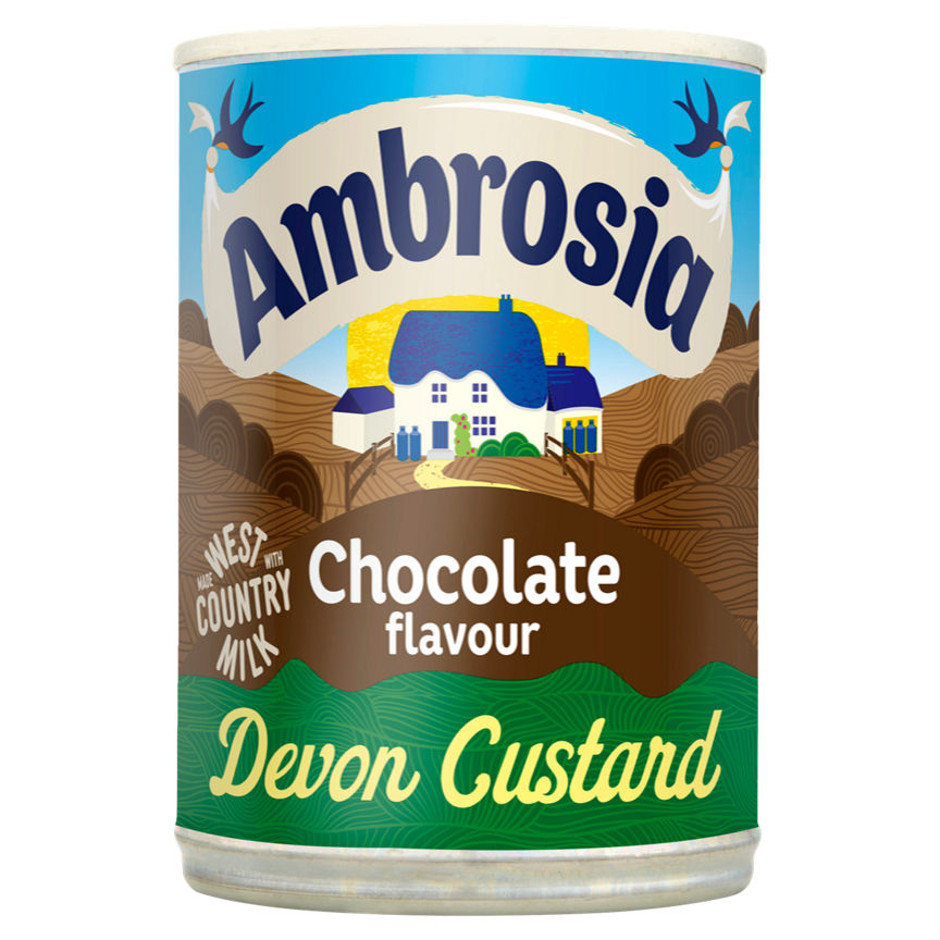 Ambrosia Ready To Serve Chocolate Flavour Devon Custard Can GOODS ASDA   