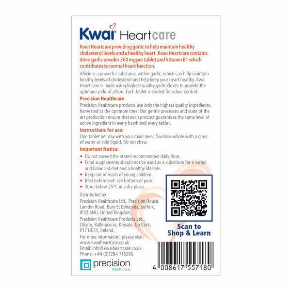 Kwai Heartcare Garlic Vitamin B1 100 Tablets