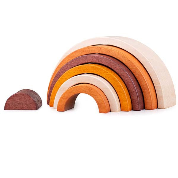 Bigjigs Toys Wooden Rainbow Stacking Toy GOODS Superdrug   