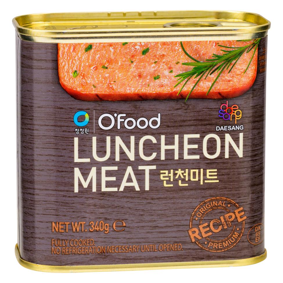 Chung Jung One luncheon meat, imported from the UK